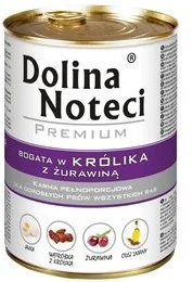 Dolina Noteci Premium Bogata W Królika I Żurawinę Puszka 800G X 6Szt - Mokra karma dla psów - miniaturka - grafika 5
