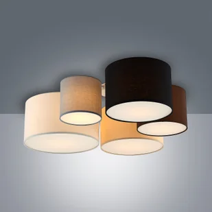 Lindby Laurenz lampa sufitowa, 5-pkt. 90cm brązowa - Lampy sufitowe - miniaturka - grafika 5