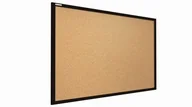 Tablice i flipcharty - Allboards Tablica korkowa 90x60 cm rama drewniana lakierowana CZARNA TK96BK - miniaturka - grafika 1