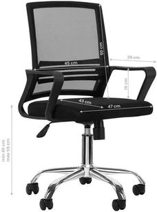 Fotel biurowy, krzesło biurowe ACTIVESHOP FOTEL BIUROWY QS-03 CZARNY 141181 [17904471] - Fotele i krzesła biurowe - miniaturka - grafika 7