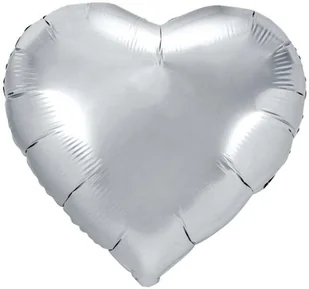 PartyDeco Balon foliowy "Serce", 18", srebrny, hrt - Balony i akcesoria - miniaturka - grafika 3