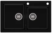 Zlewozmywaki - AXIS Zlewozmywak granitowy MOJITO 140 czarny mojito140cz - miniaturka - grafika 1
