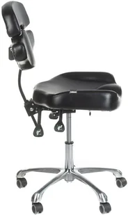 Beauty System Taboret tatuażysty obrotowy z oparciem JUHO INKOO BSBD-JUHO - Wyposażenie studia tatuażu - miniaturka - grafika 2