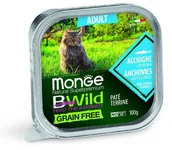 Mokra karma dla kotów - Monge Bwild Cat Adult Karma dla kota z anchois 100g - miniaturka - grafika 1