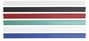 DONAU LISTWA ZACISKAJĄCA , PVC, A4, 8MM, DO 80 KARTEK, NIEBIESKA - Grzbiety do bindownic - miniaturka - grafika 6