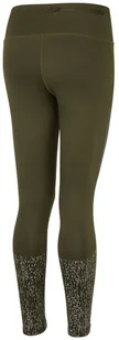 RONHILL RONHILL Legginsy biegowe damskie LIFE NIGHTRUNNER TIGHT Khaki - Spodnie sportowe damskie - miniaturka - grafika 2
