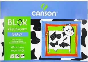 Canson Blok rysunkowy A3 20k. - biały - Szkolne artykuły papiernicze - miniaturka - grafika 2