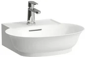 Umywalki - Laufen The New Classic Umywalka wisząca mała z otworem na baterię 50x45 cm z przelewem biała H8158520001041 - miniaturka - grafika 1