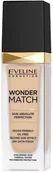 Podkłady do twarzy - Eveline Cosmetics Cosmetics Wonder Match Foundation 10 Light Vanilla 30ml 93591-uniw - miniaturka - grafika 1
