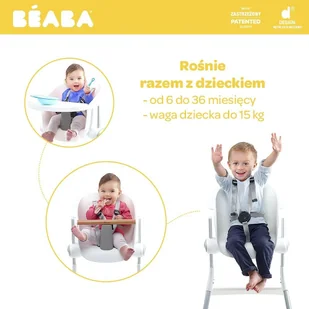 Beaba Up&Down Grey/White - Krzesełka do karmienia Beaba Up&Down Grey/White - Krzesełka do karmienia - miniaturka - grafika 32