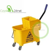 Wózki serwisowe - Wiaderko do sprzątania 17l na kółkach (king) WP1/17 - miniaturka - grafika 1