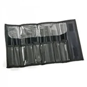 Grzebienie fryzjerskie - Fox Line Black zestaw grzebieni w etui 9 szt - miniaturka - grafika 1