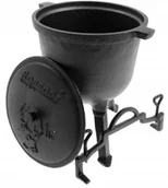 Kociołki - Kociołek Myśliwski Żeliwny 11L. Pieczonki Garnek - miniaturka - grafika 1