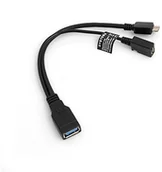 Kable USB - System-S OTG on the Go Host Cable 3in1 USB 3.0 typu A do Micro USB 3.0 i micro USB 2.0 kabel do transmisji danych 22 cm Y-Cable 53526118 - miniaturka - grafika 1