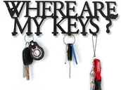 Wieszaki i stojaki - DECOlicious.pl Wieszak na klucze Klucze Zz DECO24 - miniaturka - grafika 1