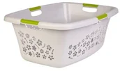 Kosze na bieliznę - Rotho Kosz do magla  Flowers 50 l szary - miniaturka - grafika 1