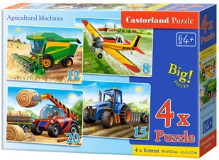 Castorland 4x1 Puzzle 8-12-15-20 Agricultural Machines - Puzzle - miniaturka - grafika 2