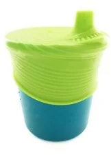 Silikids, Kubek z Ustnikiem, Teal/Lime - Kubki dla dzieci - miniaturka - grafika 2