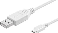Kable USB - Goobay Kabel USB USB A > Micro USB M/M Biały 1.8m 95143 - miniaturka - grafika 1