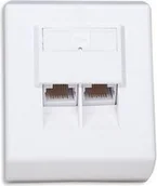 Gniazdka elektryczne - Intellinet Gniazdo natynkowe 2xRJ45 Cat. 5e LUX - miniaturka - grafika 1