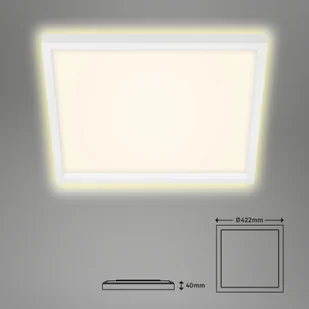 Briloner Lampa sufitowa LED 7364, 42 x 42 cm, biała - Lampy sufitowe - miniaturka - grafika 4