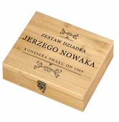 Zestawy do wina - Murrano Elektryczny korkociąg zestaw do wina w skrzynce z nadrukiem dla ZDW5-050 - miniaturka - grafika 1