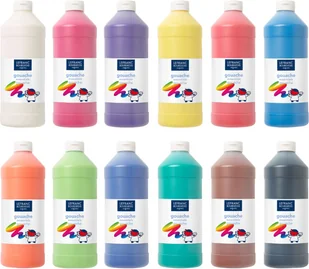 LEFRANC&BOURGEOIS Farba tempera 1litr żółta Lefranc and Bourgeois 719219 - Przybory szkolne - miniaturka - grafika 2