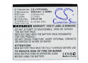 Cameron Sino Coolpad E230 / CPLD-36 800mAh 2.96Wh Li-Ion 3.7V CS-CPF650SL - Baterie do telefonów - miniaturka - grafika 2