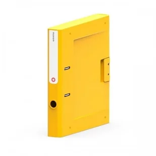 Segregator A4/50 z opcją plomby plastikowy NEW BINDER żółty 1szt /OR-1815Y/ ORP046-6 - Segregatory - miniaturka - grafika 2