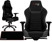 Fotele gamingowe - PRO-GAMER YUMISU Fotel obrotowy gamingowy KUBEŁKOWY dla gracza PRO-GAMER GORGON SZARY - miniaturka - grafika 1