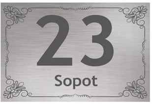 Tabliczka Adresowa z numerem domu tablica 30x20 cm - Numery na dom - miniaturka - grafika 6