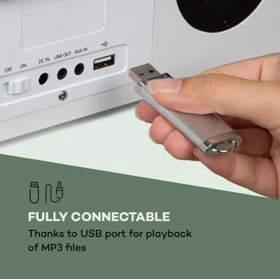 Auna Silver Star Stereo Biały - Radia - miniaturka - grafika 7