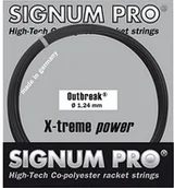 Tenis ziemny - Signum Pro Outbreak garniture Tennis strun rakiety, czarna, czarny 100918-1,18 mm - miniaturka - grafika 1