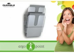 DURABLE Półka Na Dokumenty A4 DURABLE Flexiplus 2 Szt. Pion Przeźrocz. - Półki na dokumenty - miniaturka - grafika 2