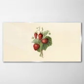 Obrazy i zdjęcia - PL Coloray Obraz na Szkle owoce truskawki liście 100x50cm - miniaturka - grafika 1