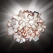 Lampy ścienne - Slamp Czarująca lampa ścienna CLIZIA, pomarańczowa - miniaturka - grafika 1