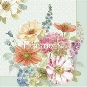 Folia, papier śniadaniowy, serwetki - Nuova R2S Easy life SERWETKI PAPIEROWE - Wiejskie Kwiaty - Cottage Flowers (COTT) COTT - miniaturka - grafika 1