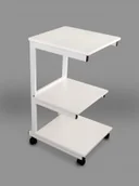 Meble i wyposażenie gabinetów medycznych - Juventas Stolik pod aparaturę aluminiowy III półki SA III - miniaturka - grafika 1