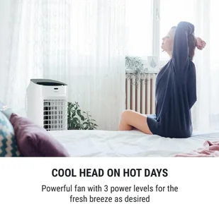 Wentylator OneConcept OneConcept Coolster Chłodnica powietrza wentylator jonizator 65 W 320 m/h zbiornik 4l biały ACO3-65W Aircooler - Wentylatory - miniaturka - grafika 18