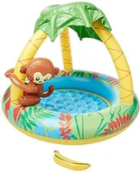 Jilong Monkey puli 100 x 80 cm dziecko Pool ze spodem z aufblasbarem brodziki z ochrona przed słońcem i basenów dachu baseny dzieci do ogrodu i na taras