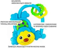 Grzechotki dla dzieci - Baby Mix ŚLICZNA GRZECHOTKA MUZYCZNA - MELODYJKI , ŚWATEŁKA - wzór MAŁPKA KP-0681A-M - miniaturka - grafika 1