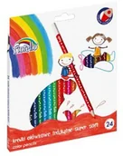 Przybory szkolne - Fiorello Kredki ołówkowe trójkątne soft 24 sztuki KW TRADE - miniaturka - grafika 1