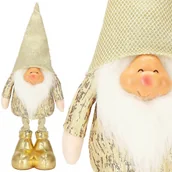 Ozdoby bożonarodzeniowe - Skrzat świąteczny 50 cm, złoty krasnal z czapeczką, gnom CA0704 - miniaturka - grafika 1