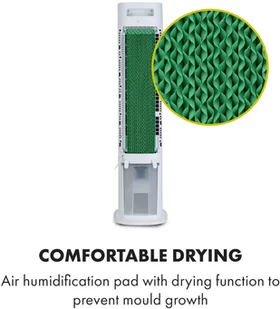 Klarstein Klarstein Skytower Grand Smart, klimatyzer, schładzacz powietrza, 80W, 480 m/h, 8 litrów, przenośny ACO4-SkytwerGrndSmW - Klimatory - miniaturka - grafika 8