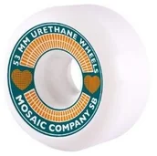 Deski snowboardowe - MOSAIC kółka MOSAIC HEART Green 53MM 102A - miniaturka - grafika 1