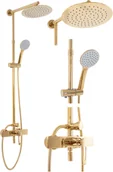 Zestawy prysznicowe - Rea Zestaw Prysznicowy Natryskowy ALDI Gold P8802 - miniaturka - grafika 1