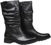 Kozaki damskie - Axel Kozaki Comfort 4278 Czarne H ocieplane zimowe na Haluksy 28394 - miniaturka - grafika 1