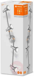 LEDVANCE Niclas reflektor LED, nikiell, 4-pkt. - Lampy sufitowe - miniaturka - grafika 2