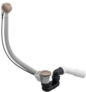 Omnires CGS Syfon wannowy, wykończenia brąz antyczny TK104-1.25 BR TK104-1.25BR - Syfony - miniaturka - grafika 2