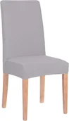 Pokrowce na meble - Pokrowiec na krzesło elastyczny jasny szary HA0003 - miniaturka - grafika 1